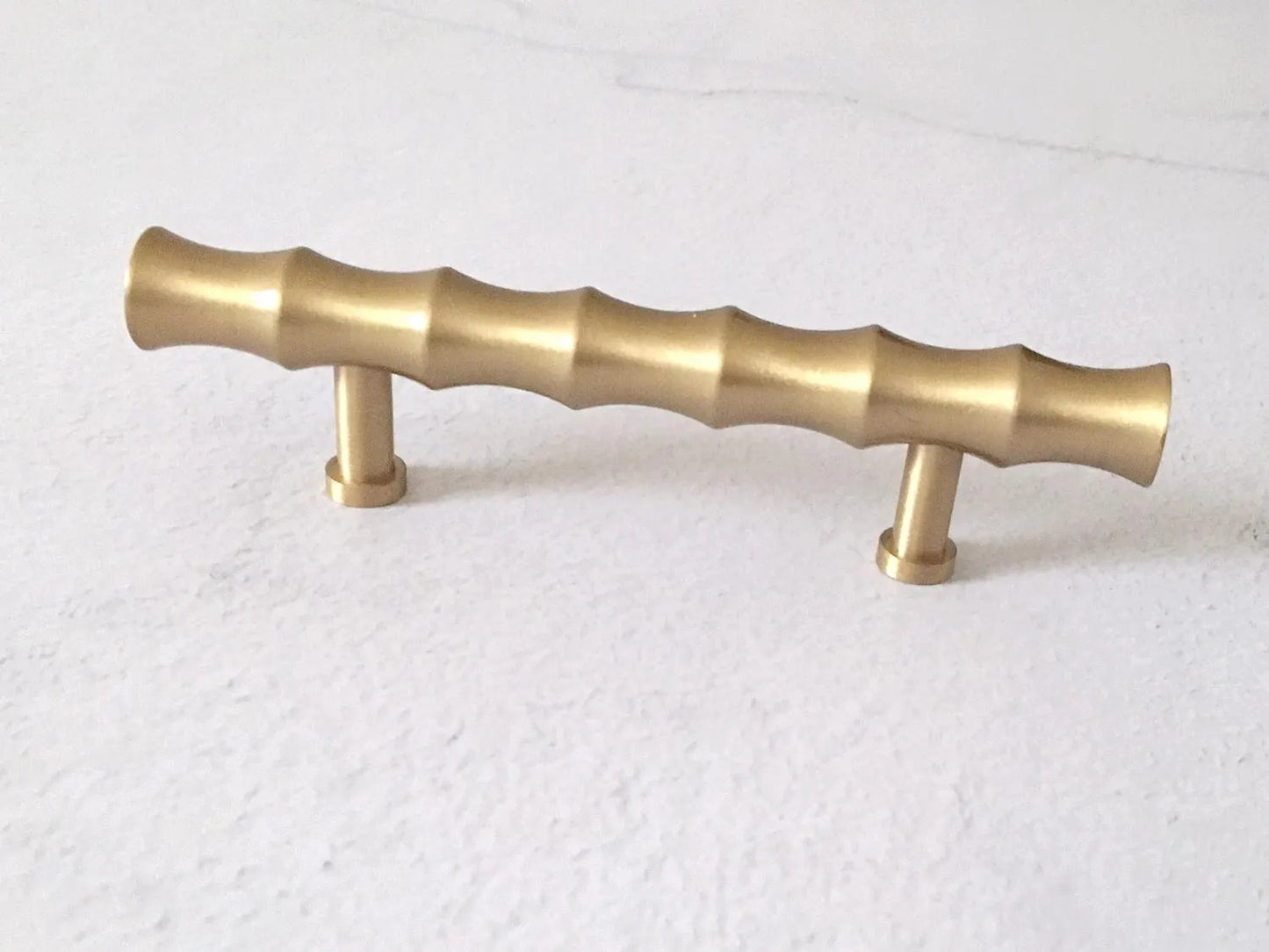 Poignées de tiroir en laiton pour armoires et tiroirs, 2,5", 2,75", 3", 3,3", quincaillerie en bambou