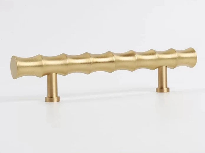 Poignées de tiroir en laiton pour armoires et tiroirs, 2,5", 2,75", 3", 3,3", quincaillerie en bambou