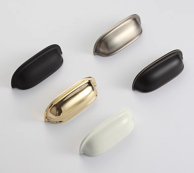 2.5" 2 1/2" 64 mm Cup Drawer Pull Handles - 8 Finishes