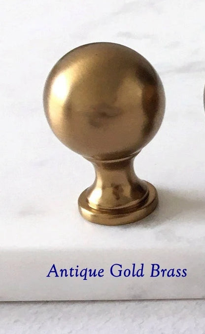 Classic Round Cabinet Knobs - 7 Finishes