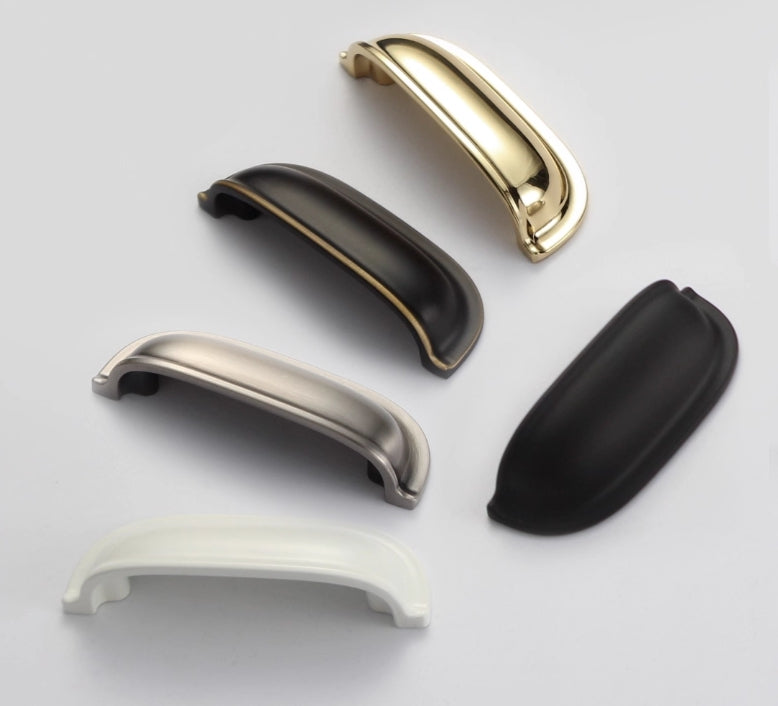 2.5" 2 1/2" 64 mm Cup Drawer Pull Handles - 8 Finishes