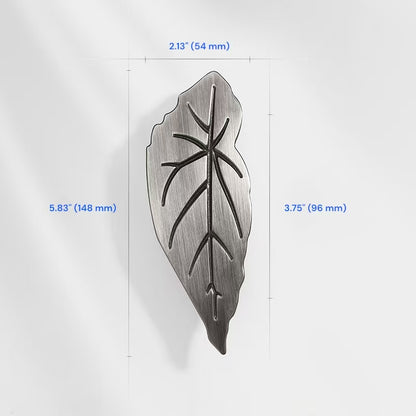 2.5" 3.75" Leaf Cabinet Drawer Pulls, Decorative Hardware