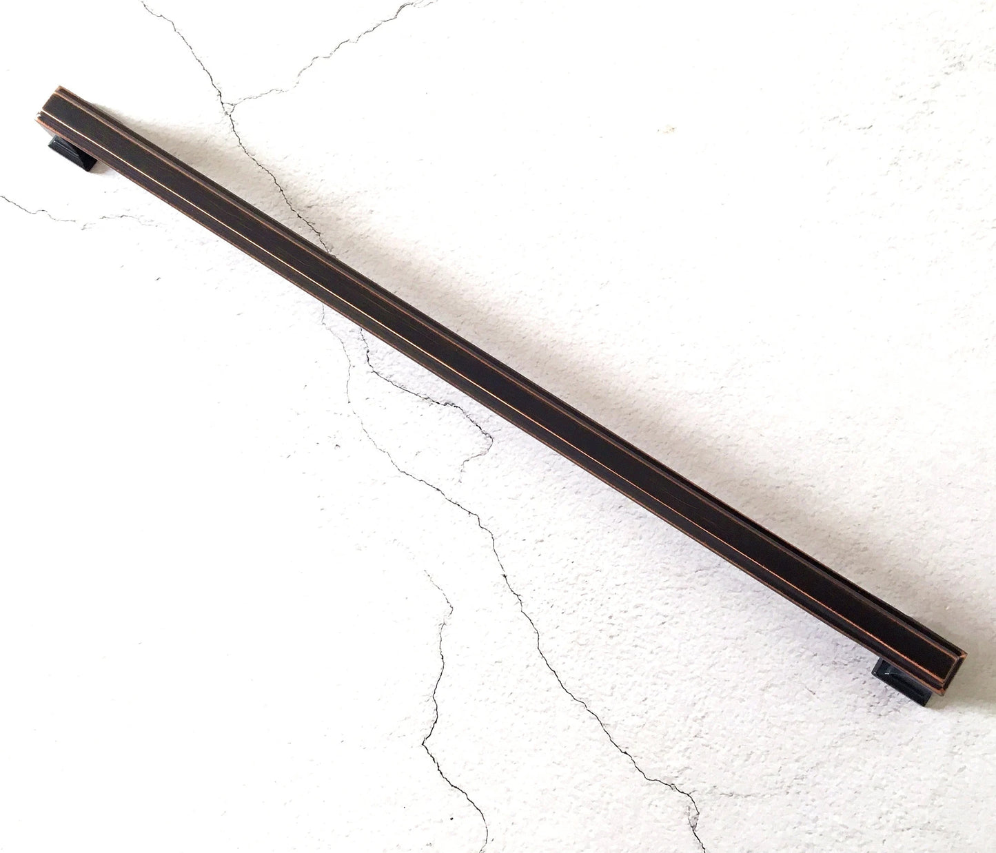 12.5" Oversized Large Cabinet Square Bar Handle - Oil Rubbed Bronze