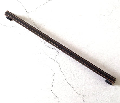 12.5" Oversized Large Cabinet Square Bar Handle - Oil Rubbed Bronze