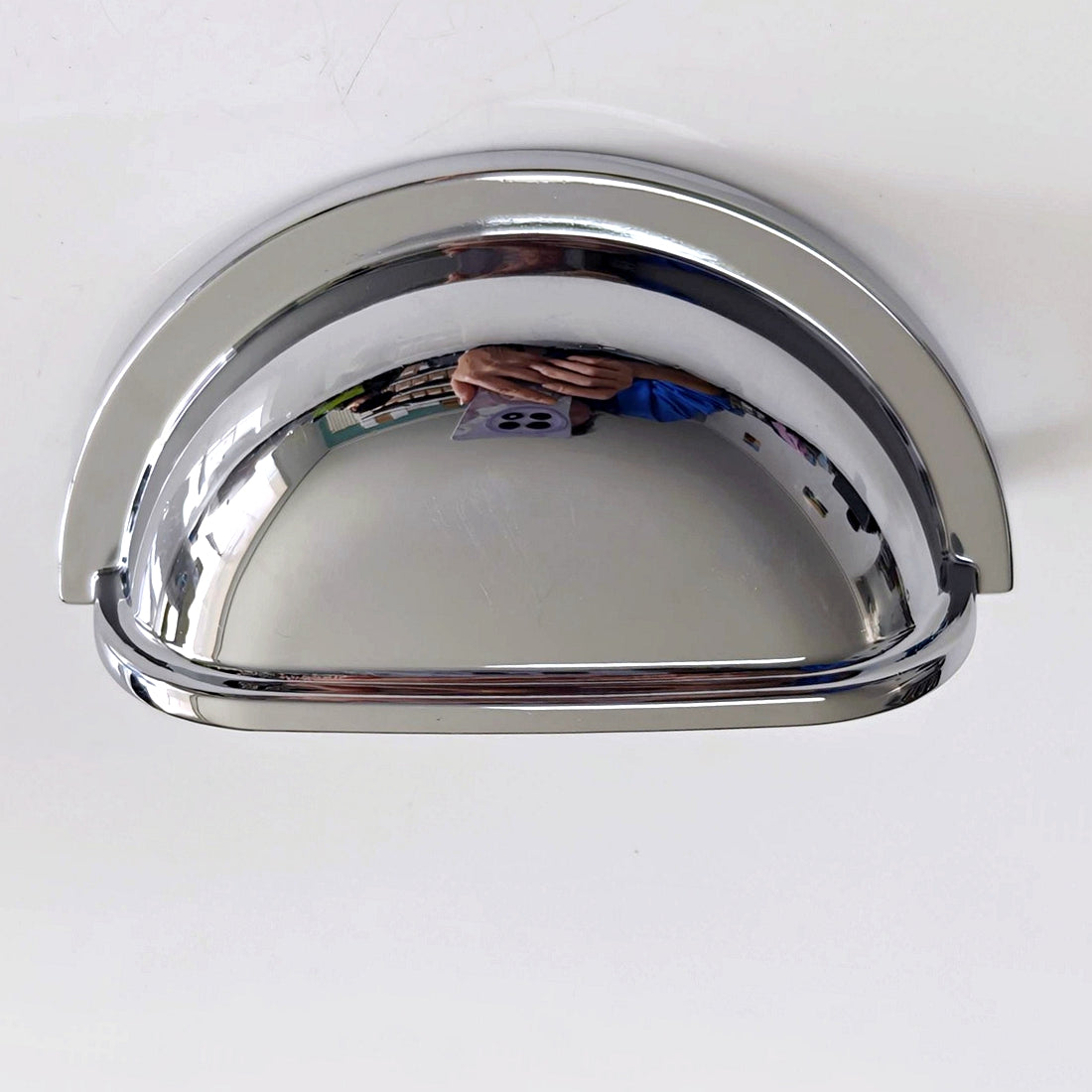 3" 3.5" 6" Chrome Cabinet Bar Handle & Cup Drawer Pull - LynnsHardware