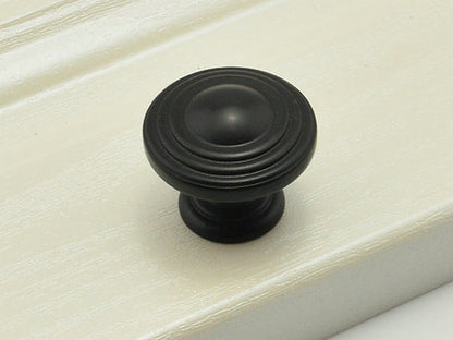3.5" Black Cup Drawer Pull & Knob - Modern Cabinet Hardware