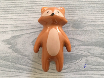 Animal Knobs Kids Drawer Pull Ceramic Cabinet Handle