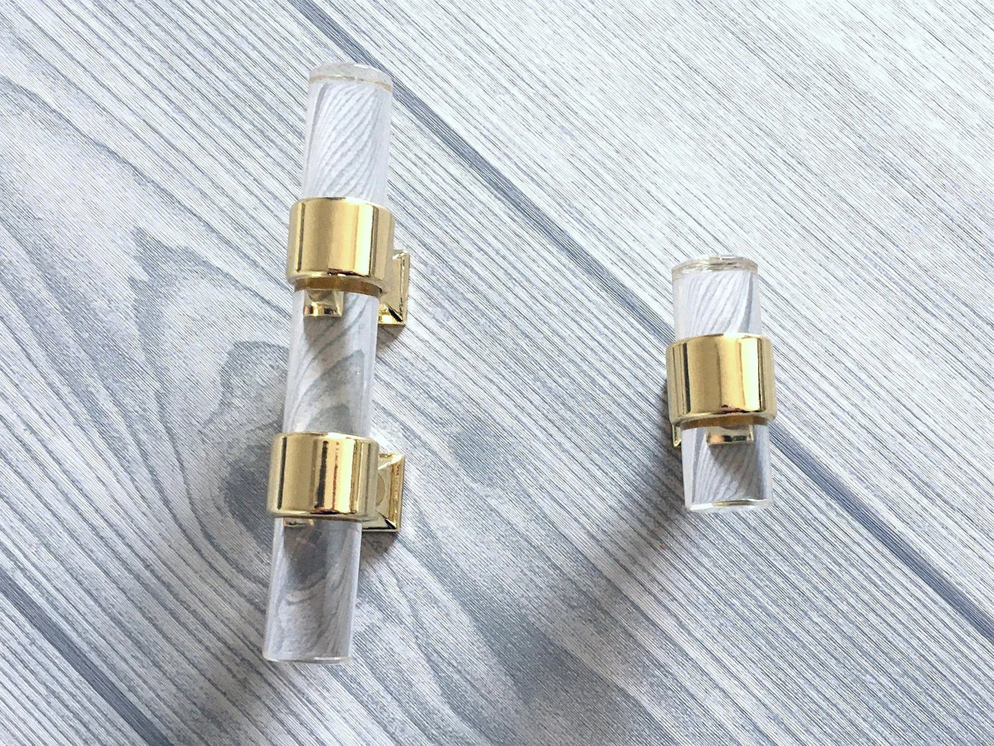 Acrylic Drawer Pulls & Cabinet Handles - Glass Look Lucite Hardware