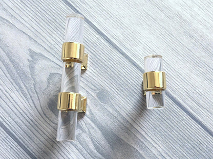 Acrylic Drawer Pulls & Cabinet Handles - Glass Look Lucite Hardware