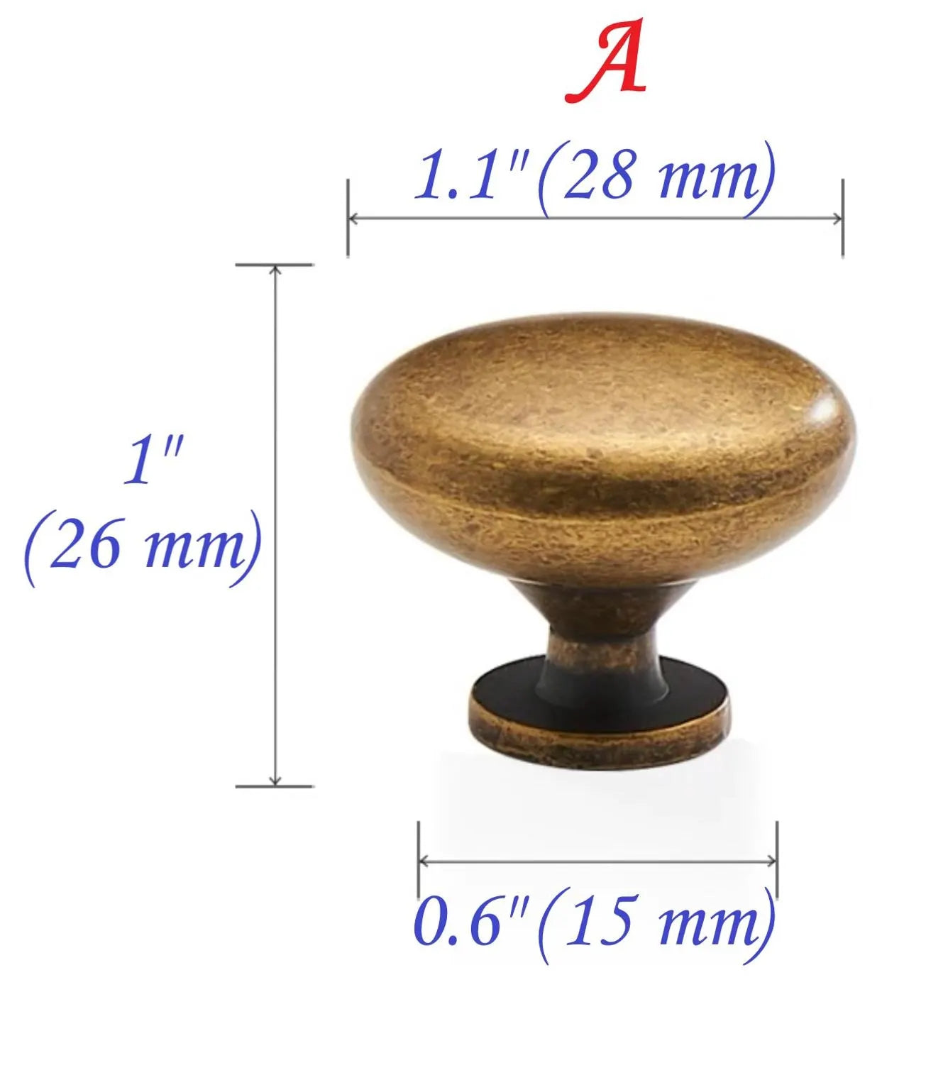 Antique Bronze Cabinet Handles - Farmhouse - 3.75" to 7.5"