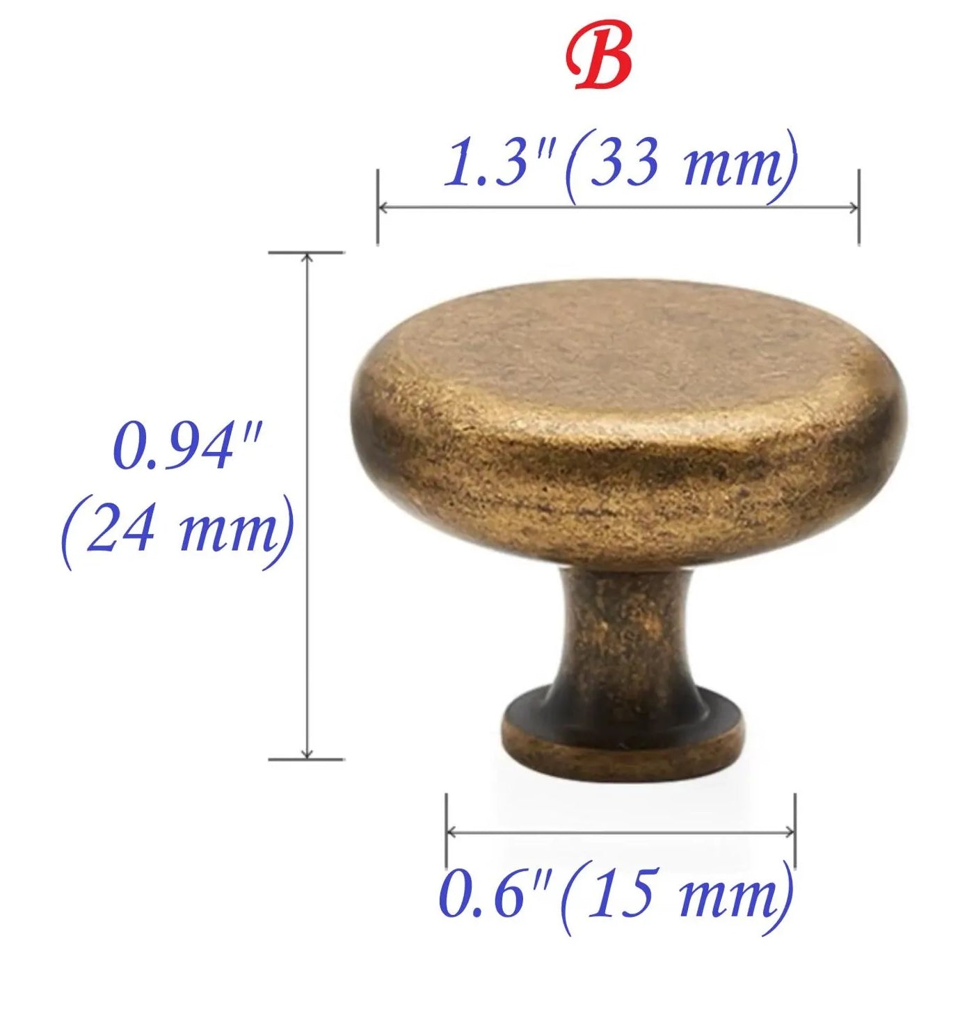 Antique Bronze Cabinet Handles - Farmhouse - 3.75" to 7.5"