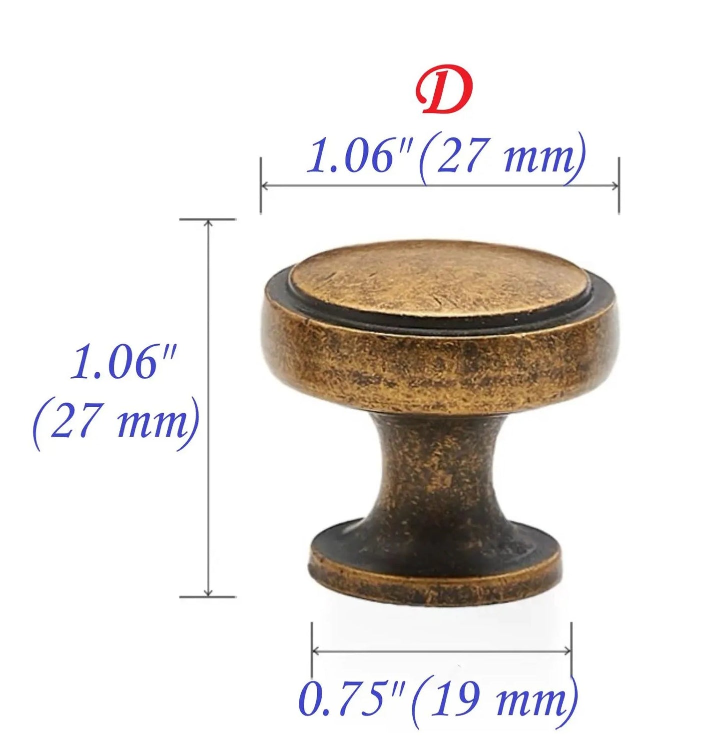 Antique Bronze Cabinet Handles - Farmhouse - 3.75" to 7.5"