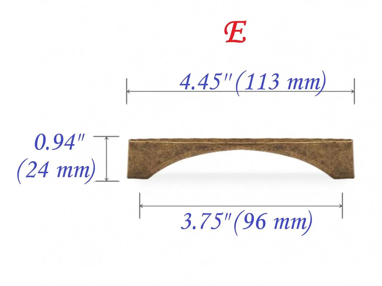 Antique Bronze Cabinet Handles - Farmhouse - 3.75" to 7.5"