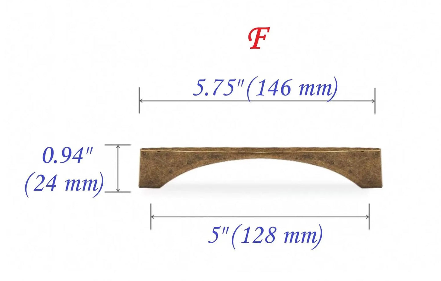 Antique Bronze Cabinet Handles - Farmhouse - 3.75" to 7.5"