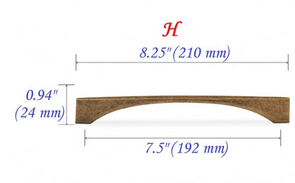 Antique Bronze Cabinet Handles - Farmhouse - 3.75" to 7.5"
