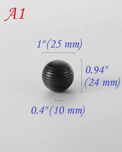 1 inch Black Beehive Brass Knobs Kitchen Cabinet Hardware Dresser Drawer Pull 25 mm