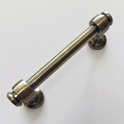 brushed bronze round bar handle