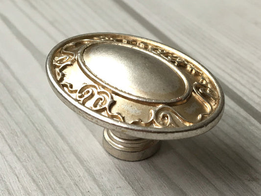 3.25" 6" Dresser Drawer Pull, Antique Silver, Decorative Vintage Furniture Hardware