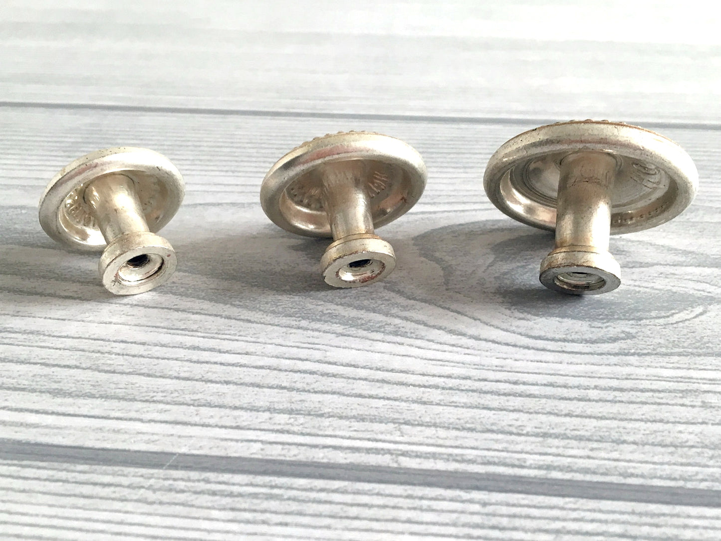 Shabby Chic Dresser Drawer Knob, Floral Cabinet Pull Handle, Antique Silver, French Country Style