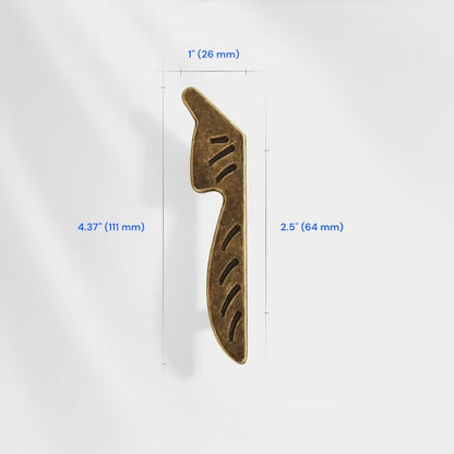 2.5" 3.75" Leaf Cabinet Drawer Pulls, Decorative Hardware