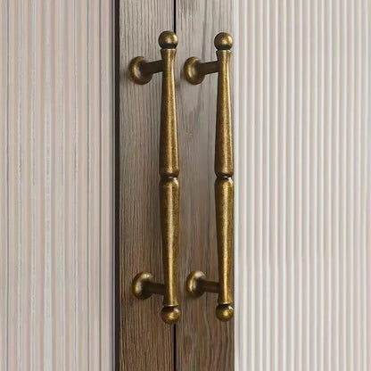 Antique Bronze Cabinet Bar Handles, Retro Drawer Pull, Kitchen Hardware, 3.75" 5" 7.5" Centers