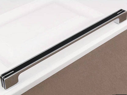 Modern Cabinet Bar Pulls, Square Drawer Handles, Polished Chrome, White, Black
