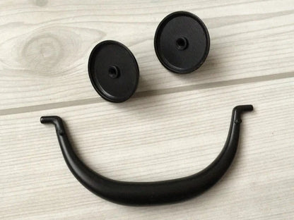4.25" Drawer Pull Bail Drop Handles, Antique Bronze, Black, 4 1/4" Center-to-Center