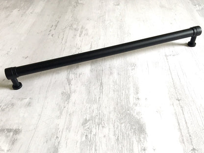 11.25 Inch Cabinet Handles Wardrobe Door Pulls Matte Black 288 mm