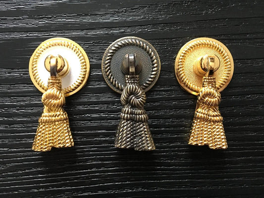 Quaste Schublade ziehen Gold weiß Antik Bronze Vintage Stil Hardware 