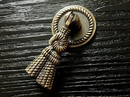Poignée de tiroir à pampilles dorée, blanche, bronze antique, style vintage 