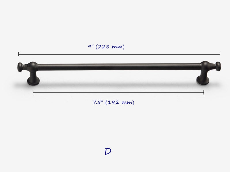 Black Cabinet Pull, Modern Kitchen Hardware, Wardrobe Door Handle