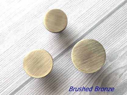 Drawer Knobs, Gold Black Bronze Nickel, Minimalist Kitchen Cabinet Hardware