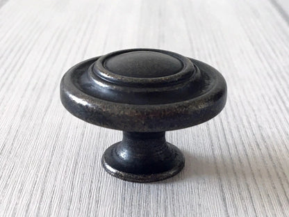 4.5" Vintage Style Antique Black Bail Drawer Pull