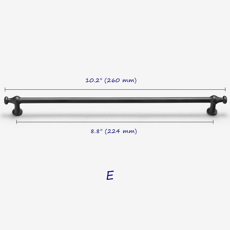 Black Cabinet Pull, Modern Kitchen Hardware, Wardrobe Door Handle