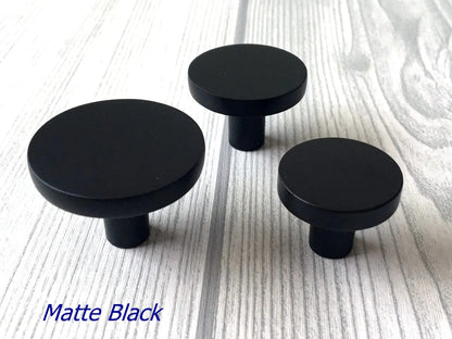 Drawer Knobs, Gold Black Bronze Nickel, Minimalist Kitchen Cabinet Hardware