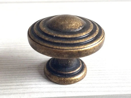 2-3/4" Antique Brass Cup Drawer Pull Cabinet Knob 2.75 Inch 70 mm Centers
