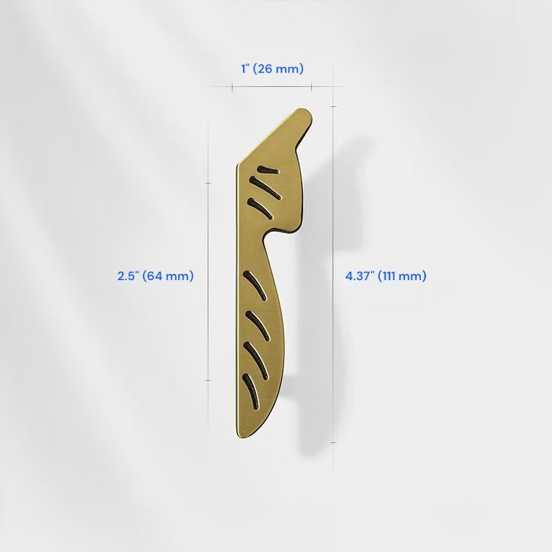 2.5" 3.75" Leaf Cabinet Drawer Pulls, Decorative Hardware