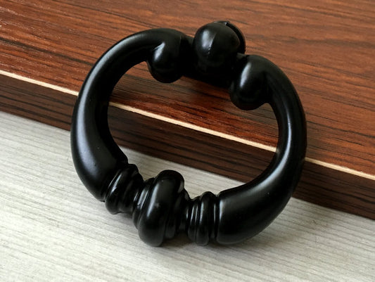 Black Pendant Drawer Knob - 2.2" Width