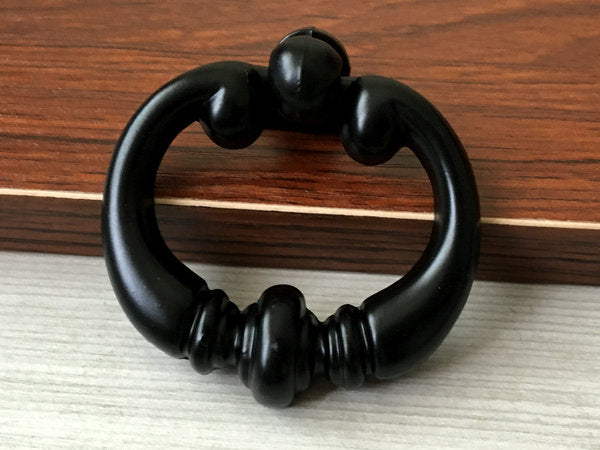Black Pendant Drawer Knob - 2.2" Width