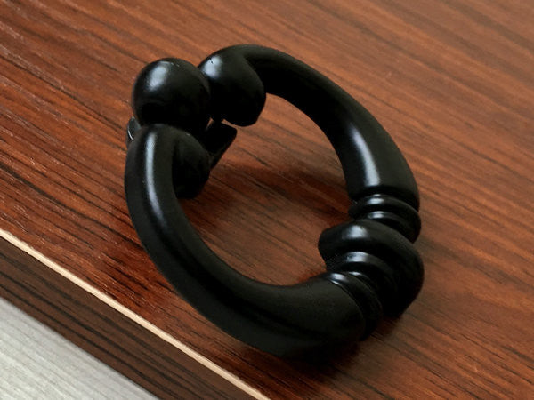 Black Pendant Drawer Knob - 2.2" Width