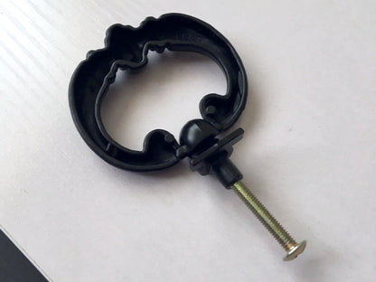 Black Pendant Drawer Knob - 2.2" Width