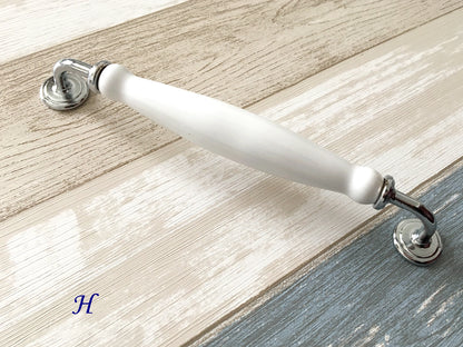 7.5" cabinet pulls 192 mm porcelain handles
