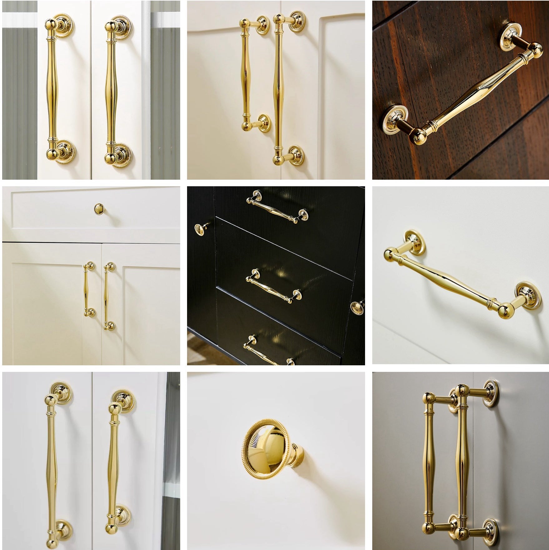 Polished Brass Cabinet Pulls - Mid Century Modern - LynnsHardware