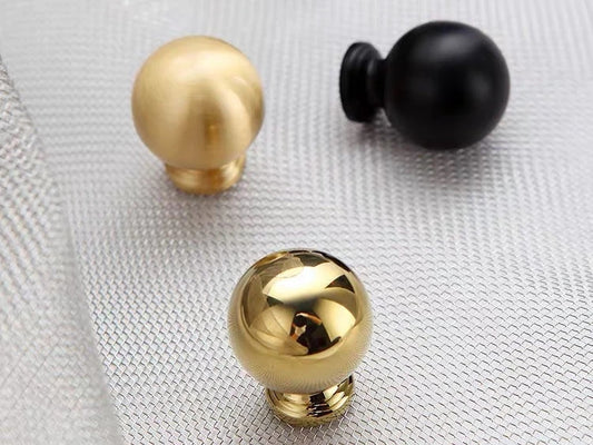 Brass Knobs, Gold Chrome Black Coffee Bronze, Kitchen Cabinet Hardware