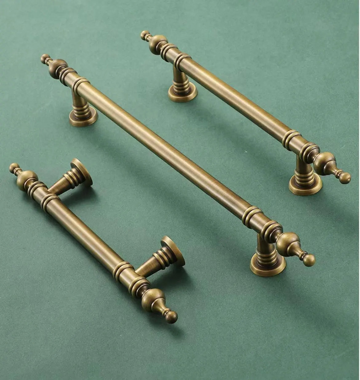 Antique Bronze European Brass Cabinet Pull - MCM Hardware