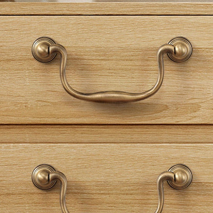 3.75" 5" Vintage Look Swan Neck Swing Bail Handle, Cabinet Drop Ring Pull, Antique Bronze