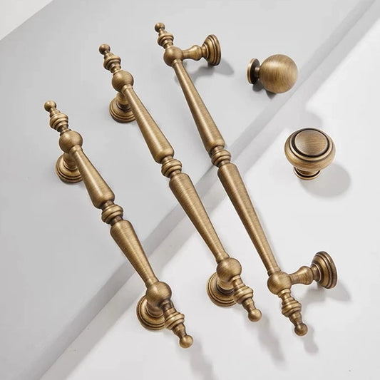 Brass Cabinet Pull Handles, Antique Bronze, Modern Mid Century Kitchen Hardware