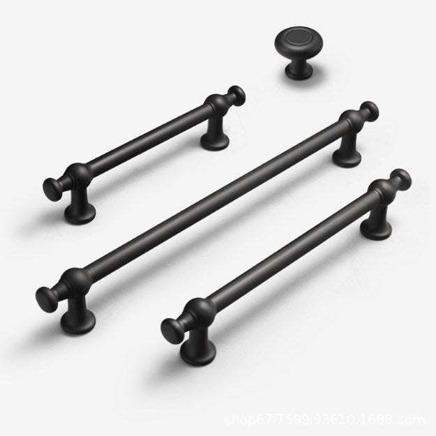 Black Cabinet Pull, Modern Kitchen Hardware, Wardrobe Door Handle