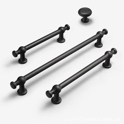 Black Cabinet Pull, Modern Kitchen Hardware, Wardrobe Door Handle