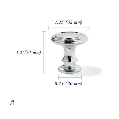 3.75" 5" Polished Chrome Brass Cabinet Handles - Modern Kitchen Hardware - LynnsHardware